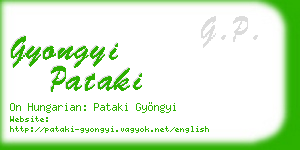 gyongyi pataki business card